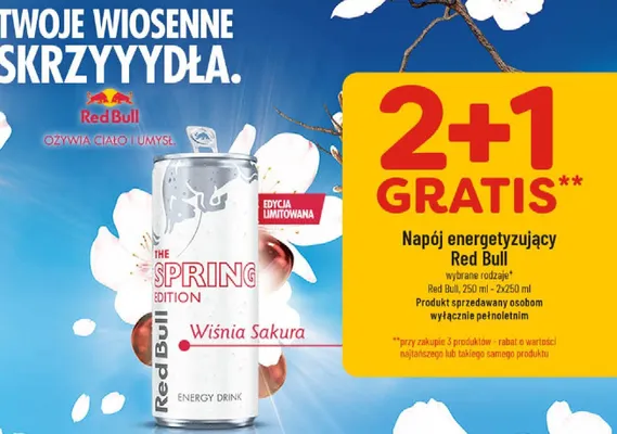 Napój energetyzujący Red Bull wybrane rodzaje promocja w POLOmarket