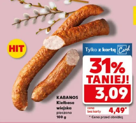 Kiełbasa wiejska Taurus promocja w Kaufland