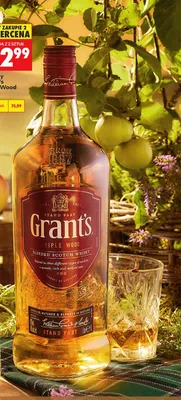 Whisky Grant's Triple Wood promocja w Biedronka
