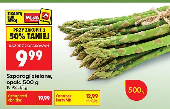 Szparagi zielone promocja w Biedronka