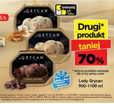 Lody Grycan Śmietankowe promocja w Gram Market