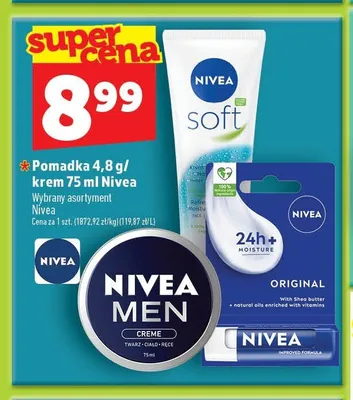 Krem dla mężczyzn Nivea Men Creme promocja w TOPAZ