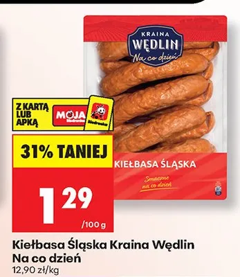 Kiełbasa śląska na co dzień promocja w Biedronka
