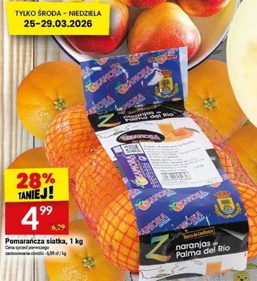 Pomarańcza siatka promocja w Twój Market