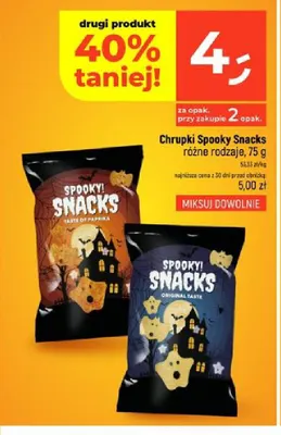 Chrupki Spooky Snacks original taste promocja w Dealz