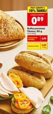 Bułka poranna fitness promocja w Biedronka