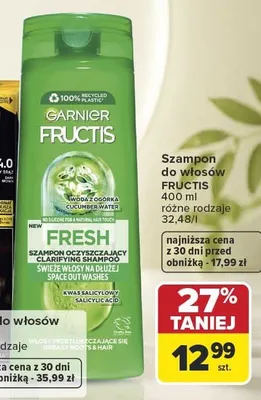 Szampon do włosów Garnier Fructis promocja w Carrefour