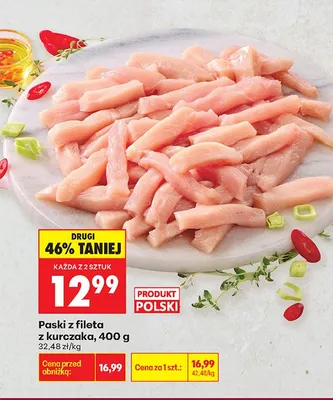 Paski z fileta z kurczaka promocja w Biedronka