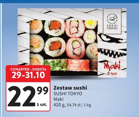 Zestaw sushi Maki Sushi Tokyo promocja w Intermarche
