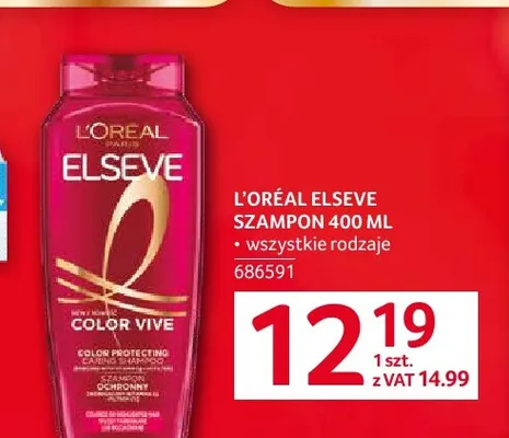 Szampon L'Oréal Elseve promocja w Selgros