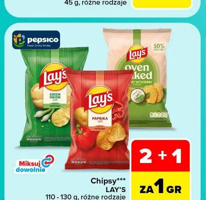 Chipsy Lay's Paprika promocja w Carrefour