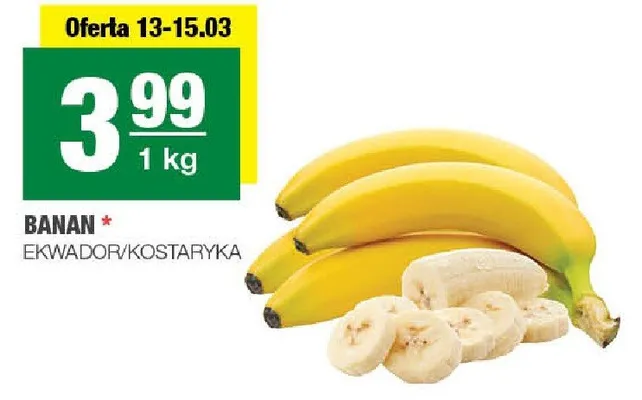 Banan ekwador/kostaryka promocja w SPAR