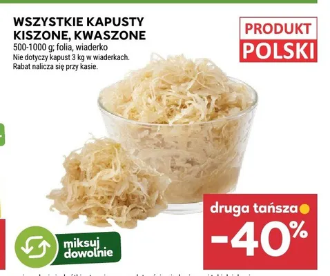 Kapusta kiszona, kwaszona promocja w Stokrotka