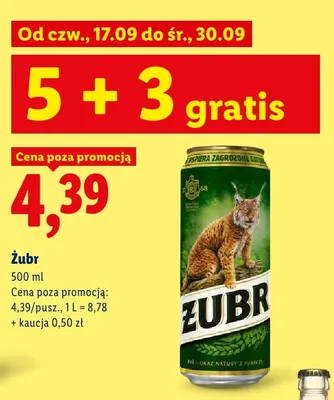 Piwo Żubr promocja w Lidl