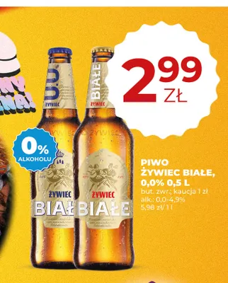 Piwo Żywiec Białe promocja w Duży Ben