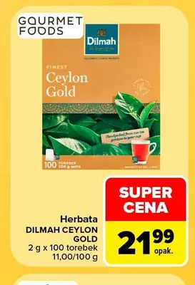 Herbata Dilmah Ceylon Gold promocja w Carrefour