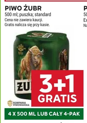 Piwo Żubr promocja w Stokrotka