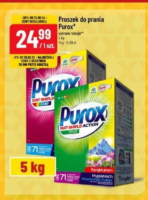 Proszek do prania Purox Universal promocja w POLOmarket