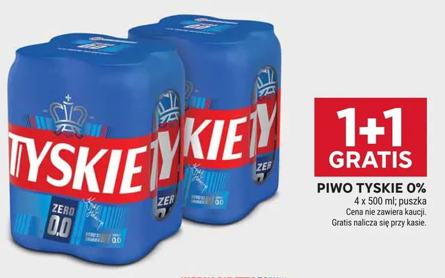 Piwo bezalkoholowe Tyskie promocja w Stokrotka
