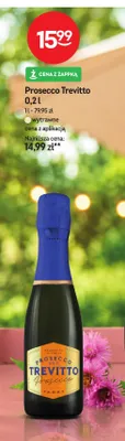 Wino musujące Prosecco Trevitto wytrawne promocja w Żabka
