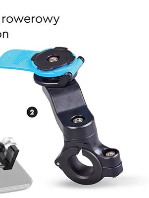Uchwyt rowerowy na telefon z regulacją 360° Forever promocja w Biedronka