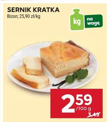 Sernik kratka bizon promocja w Stokrotka