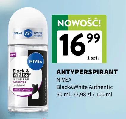 Antyperspirant Black&White Authentic promocja w Intermarche