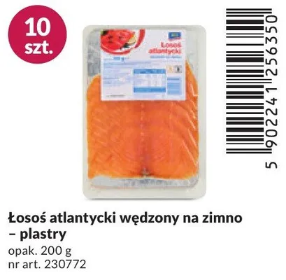 Łosoś atlantycki wędzony na zimno plastry promocja w Makro