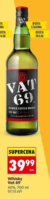 Whisky Vat 69 40% promocja w Biedronka