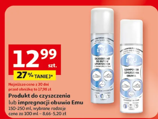Produkt do czyszczenia lub impregnacji obuwia promocja w Auchan