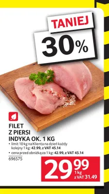 Filet z piersi indyka promocja w Selgros