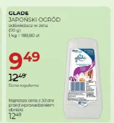Odświeżacz w żelu Glade Japoński Ogród promocja w Drogerie Jawa