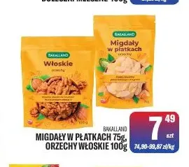 Orzechy włoskie Bakalland promocja w Tomi Markt