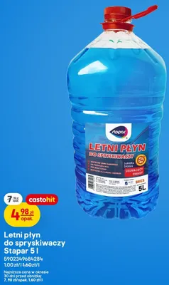 Letni płyn do spryskiwaczy Stapar promocja w Castorama