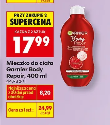 Mleczko do ciała Body Repair 400 ml promocja w Biedronka