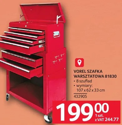 Szafka warsztatowa 81830 promocja w Selgros