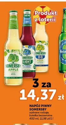 Napój piwny Somersby Apple promocja w Euro Sklep