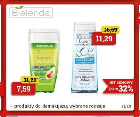 Płyn micelarny Bielenda Nawilżający promocja w Drogeria Kosmyk