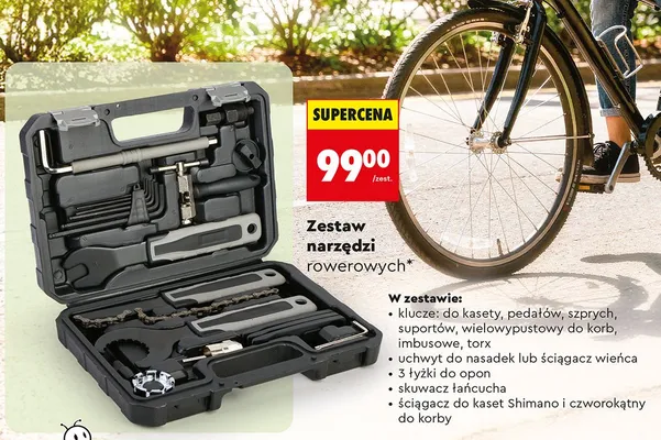 Zestaw narzędzi rowerowych promocja w Biedronka