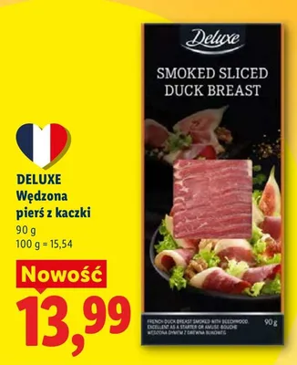 Wędzona pierś z kaczki promocja w Lidl