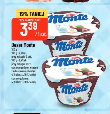 Deser Monte Zott promocja w POLOmarket