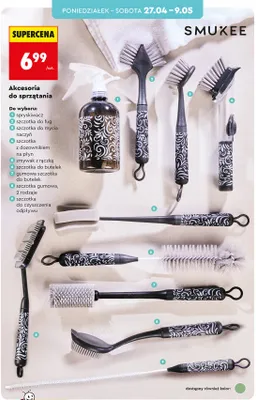 Szczotka do czyszczenia odpływu Smukee promocja w Biedronka