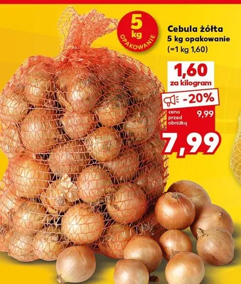 Cebula żółta promocja w Kaufland