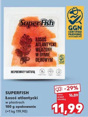 Łosoś atlantycki w plastrach promocja w Kaufland