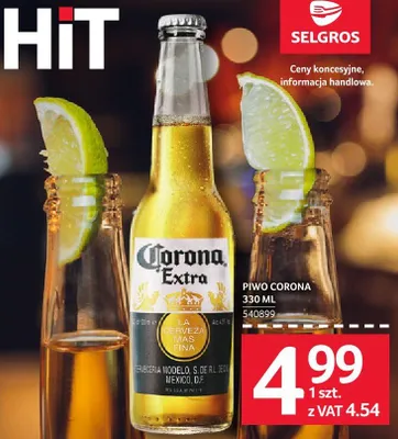 Piwo Corona 330 ml promocja w Selgros