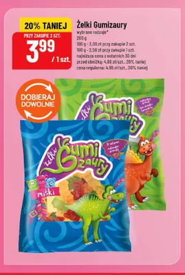Żelki Gumizaury miśki promocja w POLOmarket