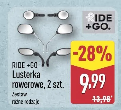 Lusterka rowerowe, 2 szt. promocja w Aldi
