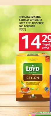 Herbata czarna aromatyzowana Loyd Ceylon Sense promocja w Selgros