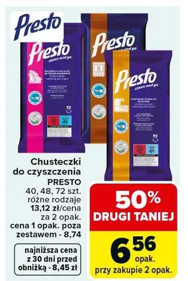 Chusteczki do czyszczenia promocja w Carrefour