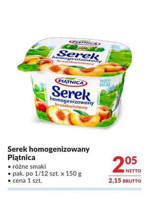 Serek homogenizowany Piątnica promocja w Makro